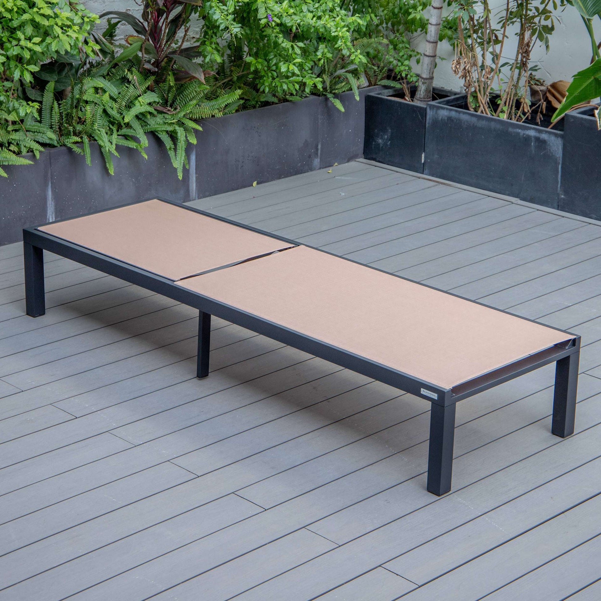 LeisureMod Marlin Modern Aluminum Outdoor Patio Chaise Lounge Chair Set of 2 - MLBLCF21-77BRG2 | Outdoor Chaise Lounges | Modishstore - 47