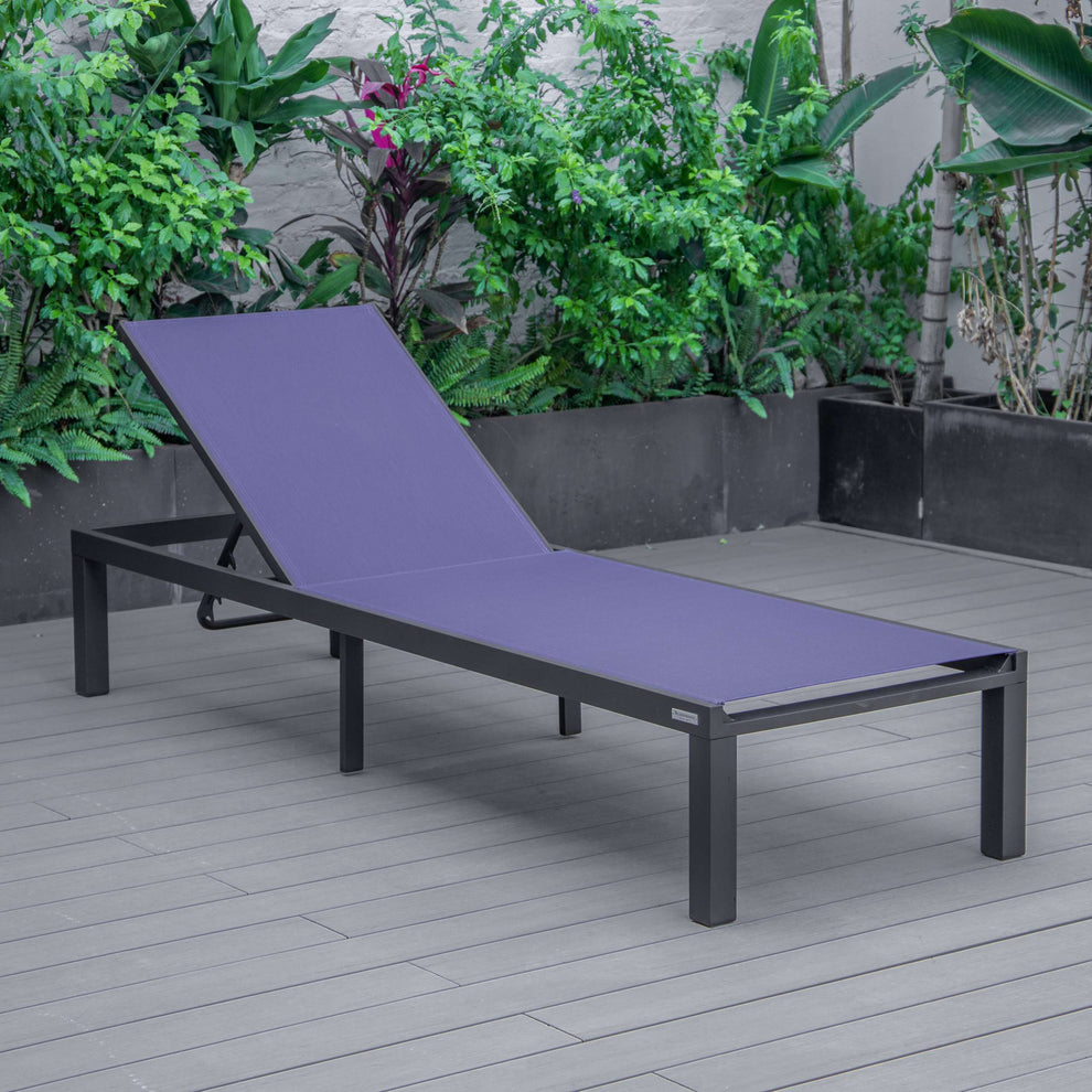 LeisureMod Marlin Modern Aluminum Outdoor Patio Chaise Lounge Chair Set of 2 - MLBLCF21-77BRG2 | Outdoor Chaise Lounges | Modishstore - 68