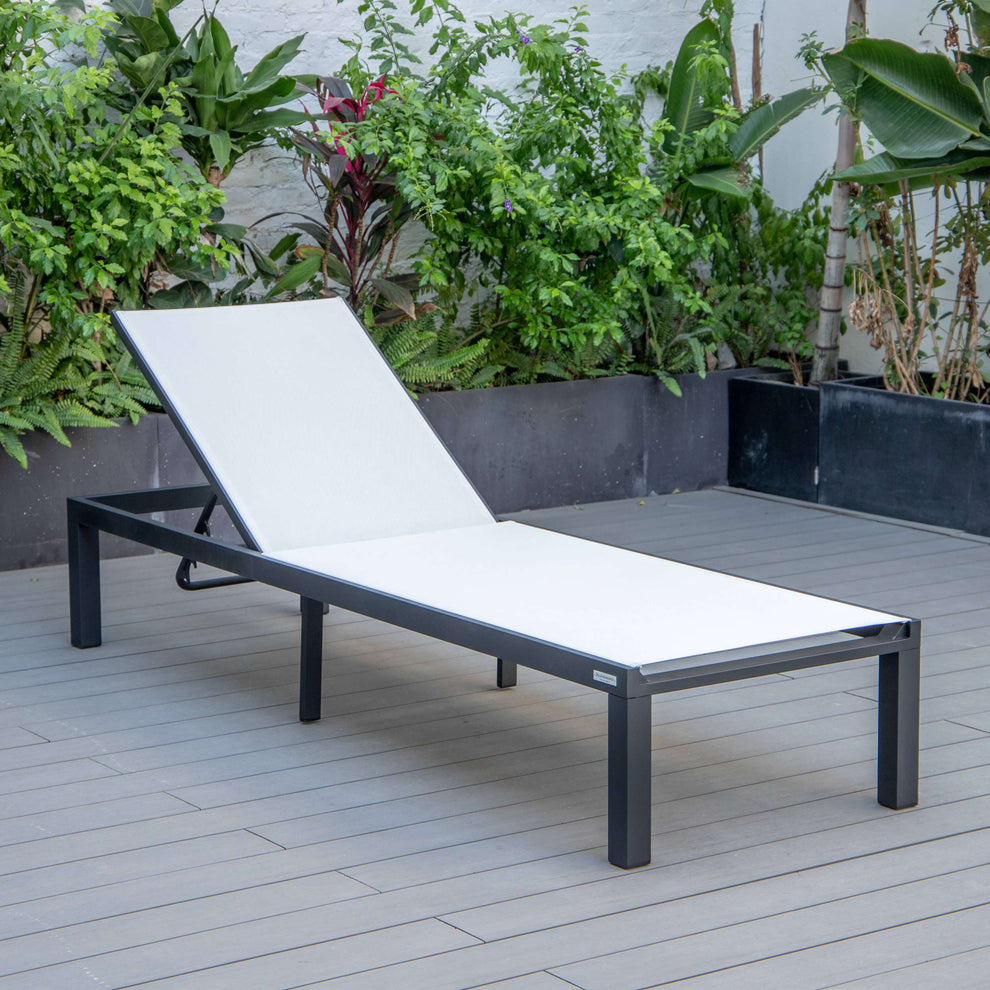 LeisureMod Marlin Modern Aluminum Outdoor Patio Chaise Lounge Chair Set of 2 - MLBLCF21-77BRG2 | Outdoor Chaise Lounges | Modishstore - 91