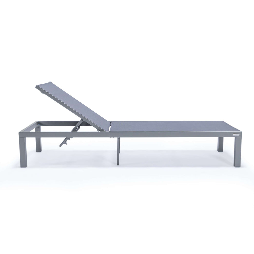 LeisureMod Marlin Modern Aluminum Outdoor Patio Chaise Lounge Chair Set of 2 - MLGRCF21-77BL2 | Outdoor Chaise Lounges | Modishstore - 49