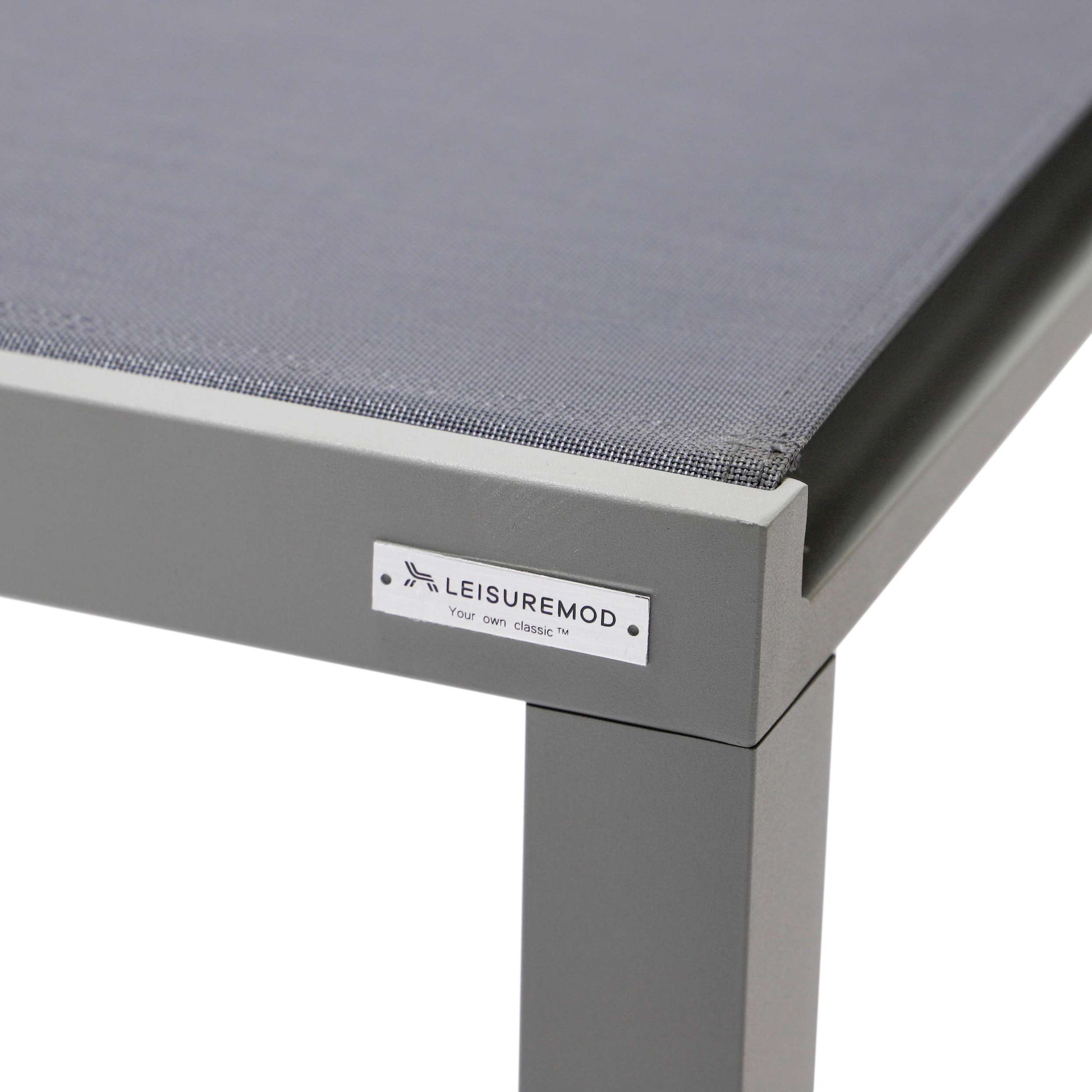 LeisureMod Marlin Modern Grey Aluminum Outdoor Patio Chaise Lounge Chair - MLGRCF21-77BL | Outdoor Chaise Lounges | Modishstore - 58