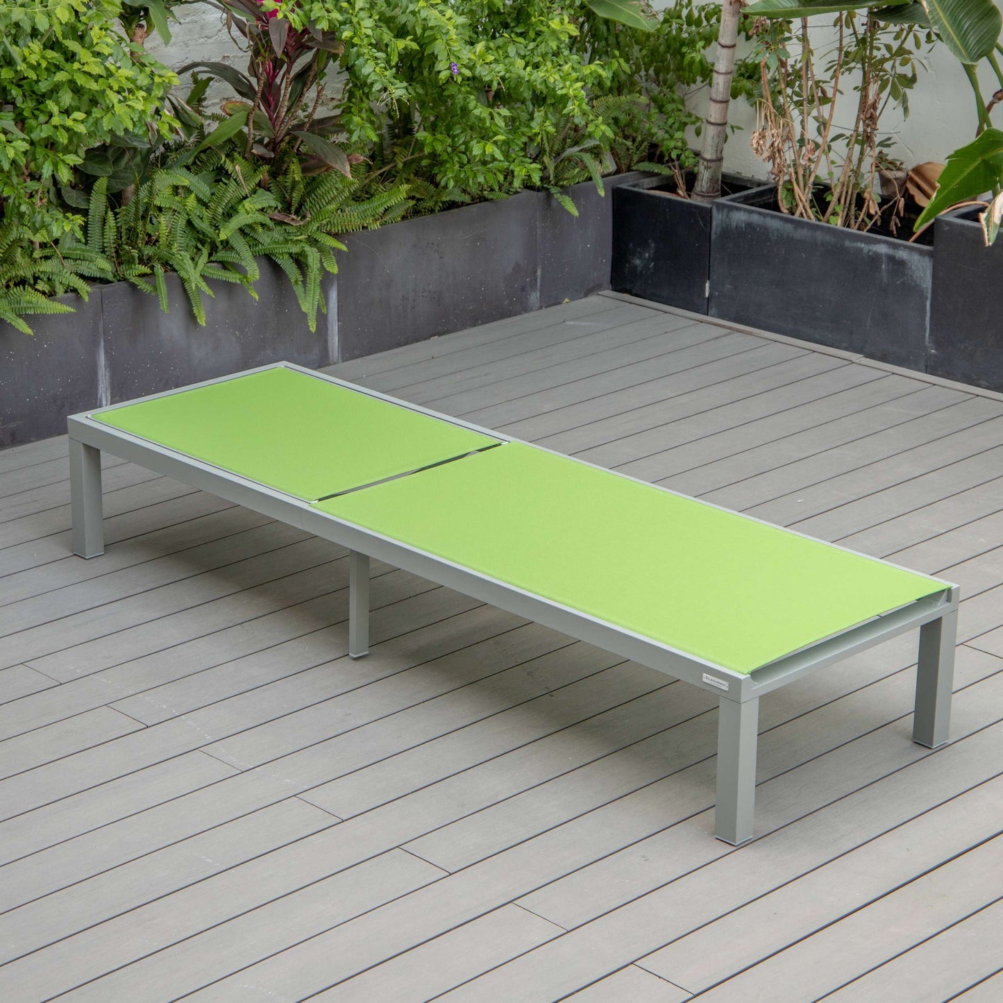 LeisureMod Marlin Modern Aluminum Outdoor Patio Chaise Lounge Chair Set of 2 - MLGRCF21-77BL2 | Outdoor Chaise Lounges | Modishstore - 70