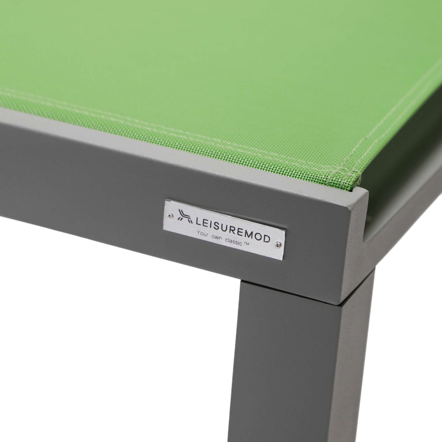 LeisureMod Marlin Modern Grey Aluminum Outdoor Patio Chaise Lounge Chair - MLGRCF21-77BL | Outdoor Chaise Lounges | Modishstore - 78