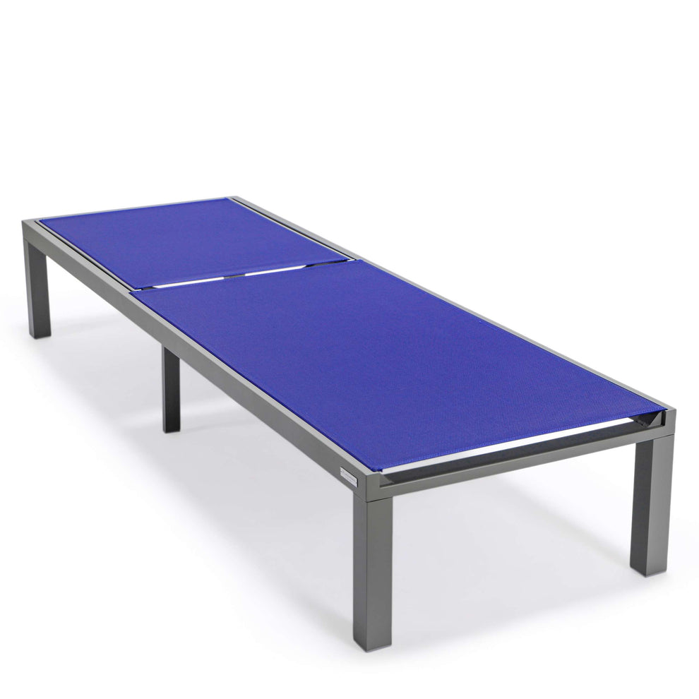 LeisureMod Marlin Modern Grey Aluminum Outdoor Patio Chaise Lounge Chair - MLGRCF21-77BL | Outdoor Chaise Lounges | Modishstore - 124