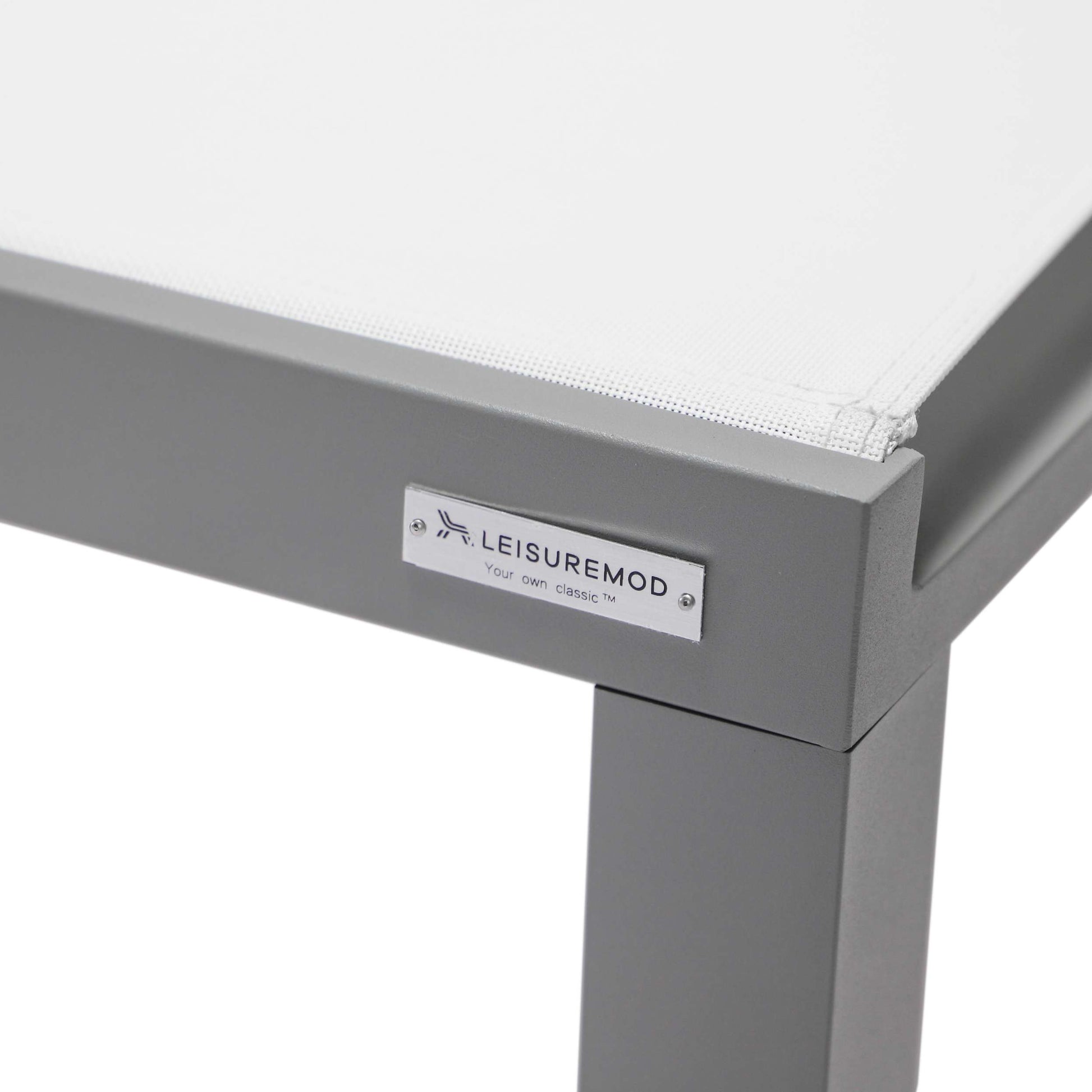 LeisureMod Marlin Modern Grey Aluminum Outdoor Patio Chaise Lounge Chair - MLGRCF21-77BL | Outdoor Chaise Lounges | Modishstore - 150