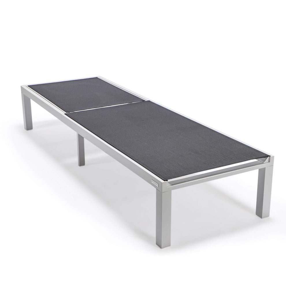 LeisureMod Marlin Modern White Aluminum Outdoor Patio Chaise Lounge Chair - MLWCF21-77BL | Outdoor Chaise Lounges | Modishstore - 9