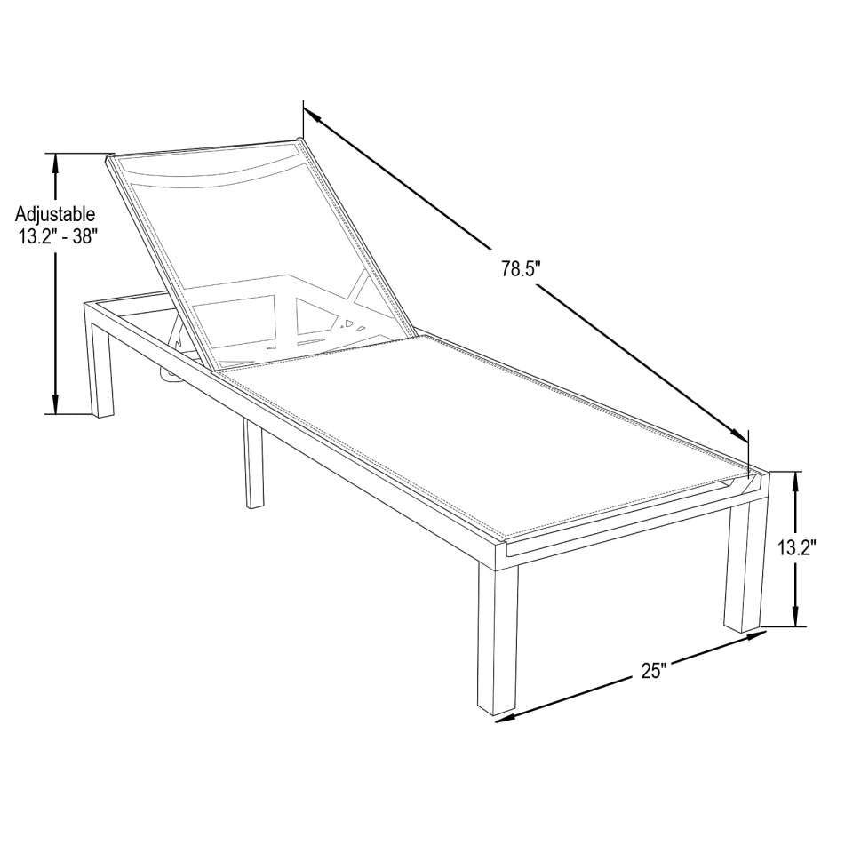 LeisureMod Marlin Modern White Aluminum Outdoor Patio Chaise Lounge Chair - MLWCF21-77BL | Outdoor Chaise Lounges | Modishstore - 49