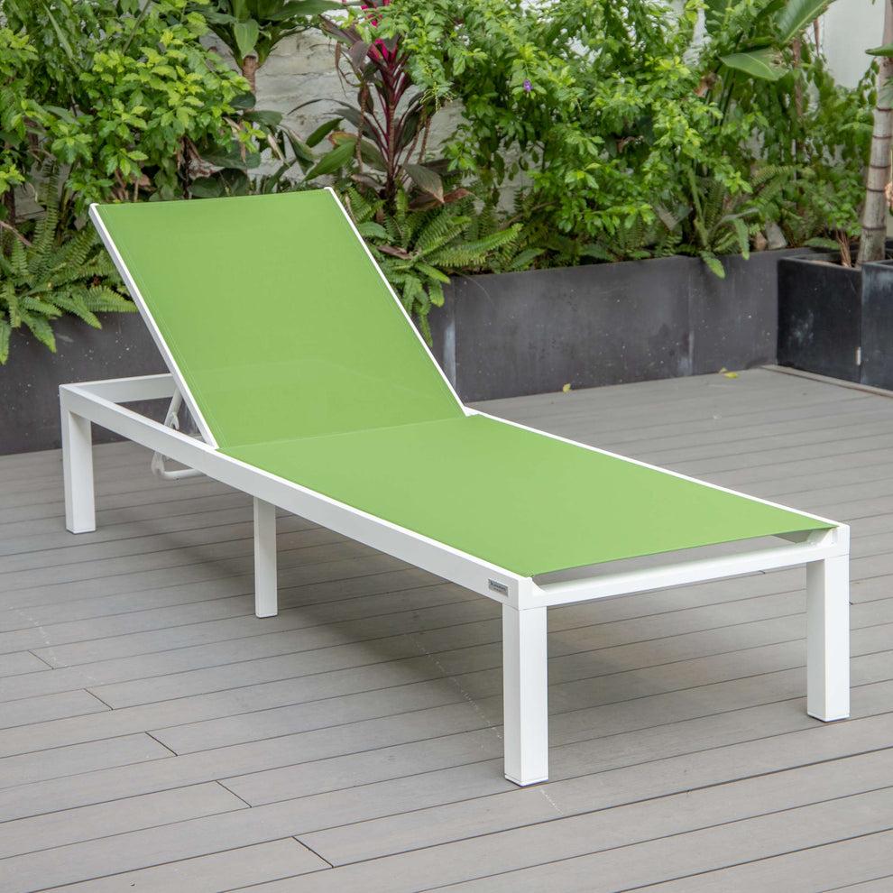 LeisureMod Marlin Modern Aluminum Outdoor Patio Chaise Lounge Chair Set of 2 - MLWCF21-77BL2 | Outdoor Chaise Lounges | Modishstore - 71