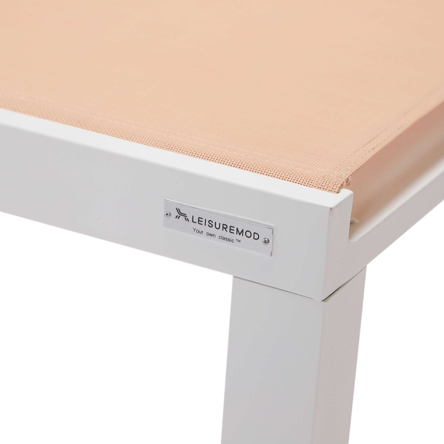 LeisureMod Marlin Modern White Aluminum Outdoor Patio Chaise Lounge Chair - MLWCF21-77BL | Outdoor Chaise Lounges | Modishstore - 89