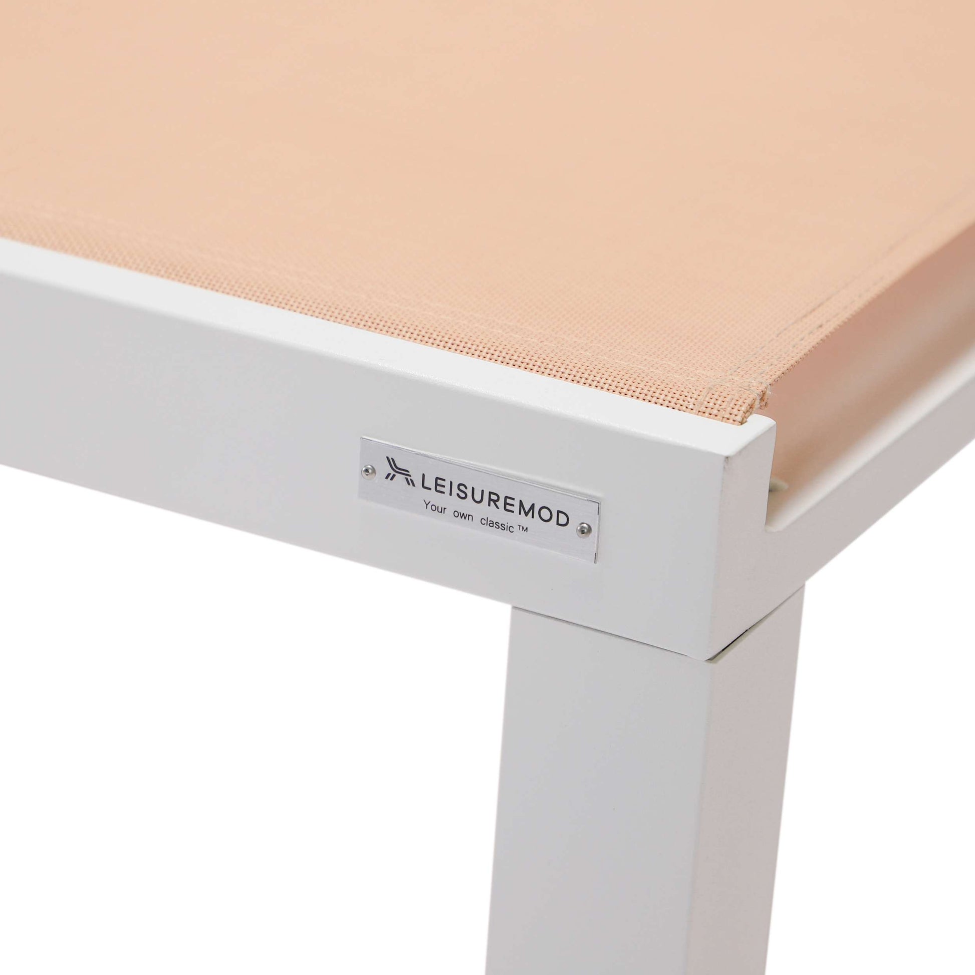 LeisureMod Marlin Modern White Aluminum Outdoor Patio Chaise Lounge Chair - MLWCF21-77BL | Outdoor Chaise Lounges | Modishstore - 89