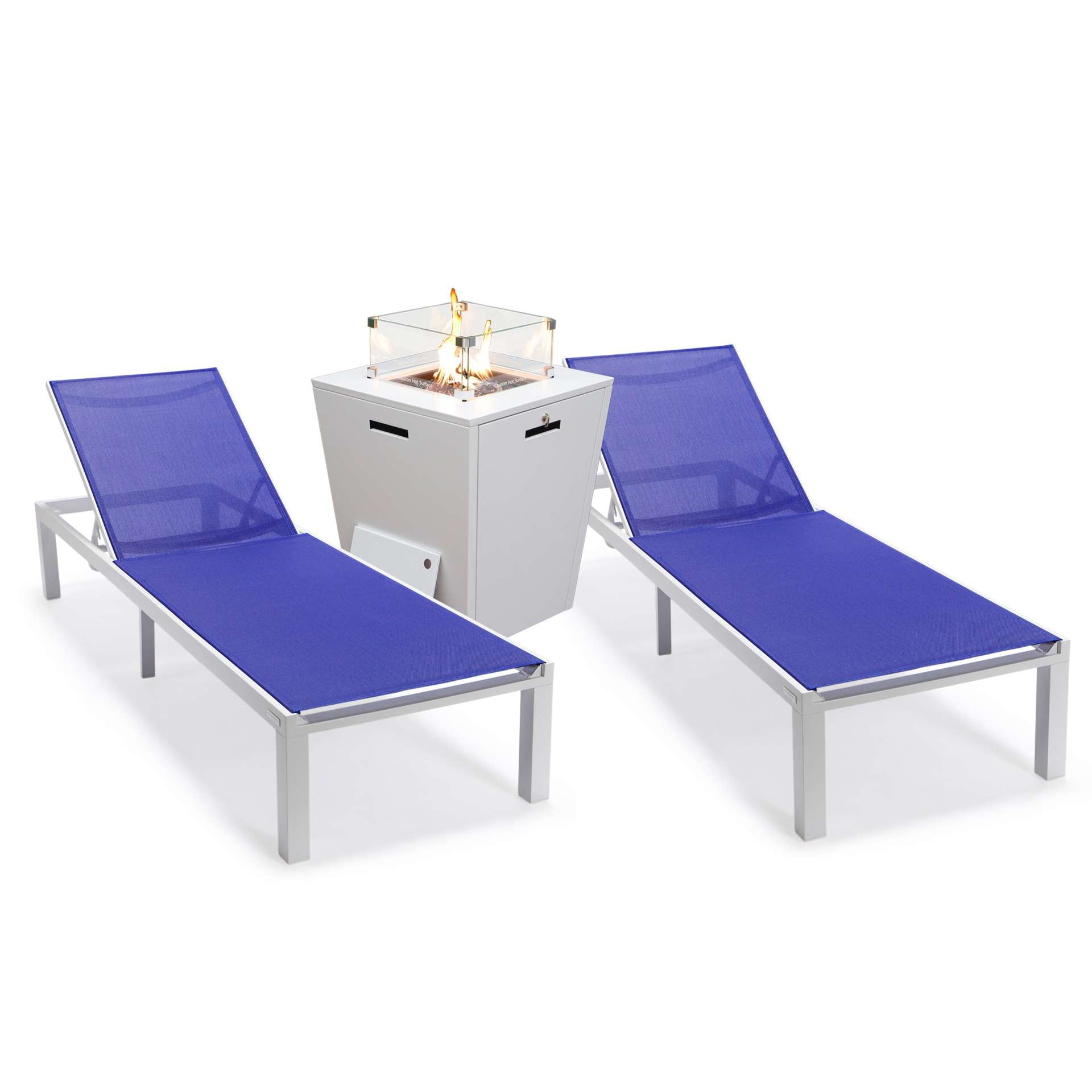 LeisureMod Marlin Modern Aluminum Outdoor Patio Chaise Lounge Chair Set of 2 - MLWCF21-77BL2 | Outdoor Chaise Lounges | Modishstore - 111