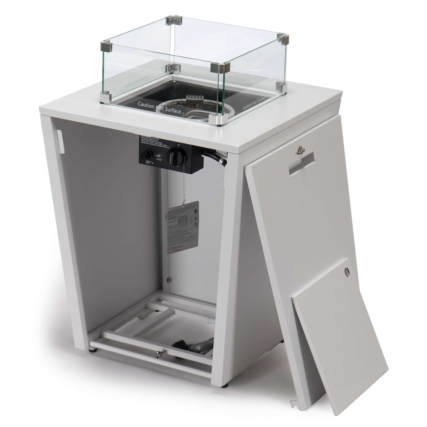 LeisureMod Marlin Modern White Aluminum Outdoor Patio Chaise Lounge Chair - MLWCF21-77BL | Outdoor Chaise Lounges | Modishstore - 125