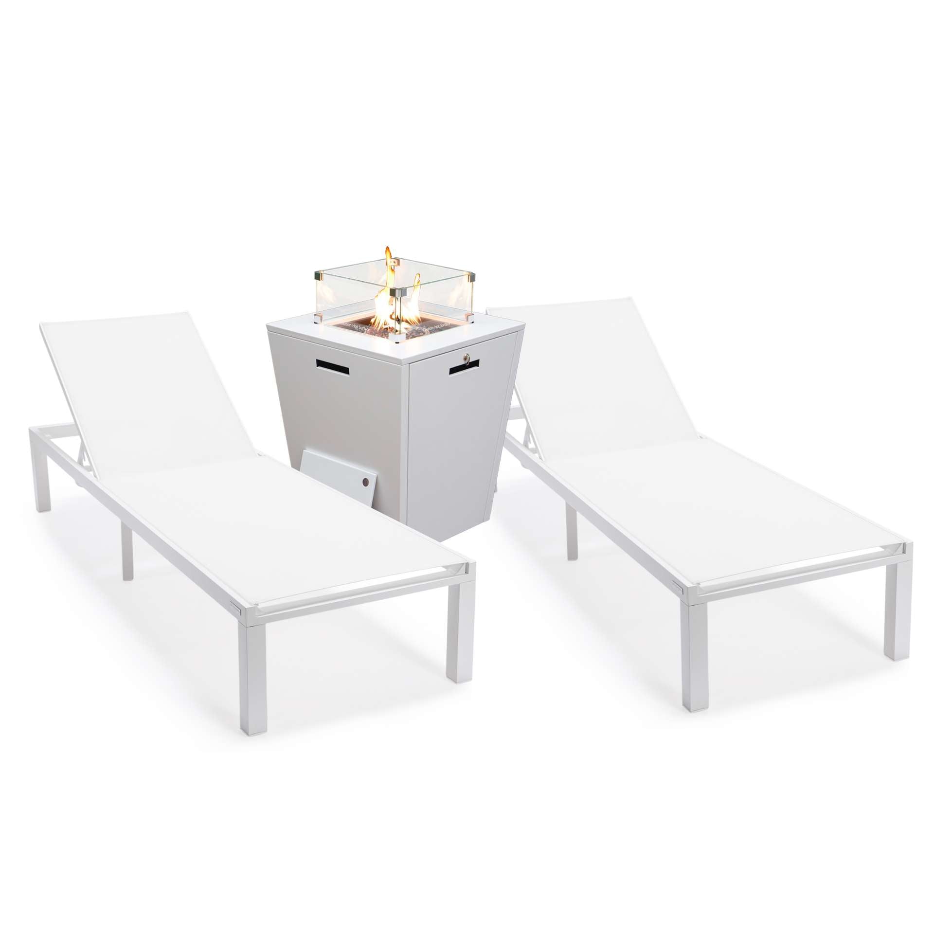 LeisureMod Marlin Modern Aluminum Outdoor Patio Chaise Lounge Chair Set of 2 - MLWCF21-77BL2 | Outdoor Chaise Lounges | Modishstore - 133