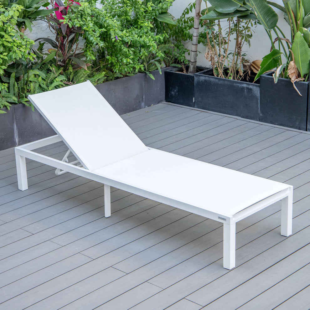 LeisureMod Marlin Modern Aluminum Outdoor Patio Chaise Lounge Chair Set of 2 - MLWCF21-77BL2 | Outdoor Chaise Lounges | Modishstore - 136