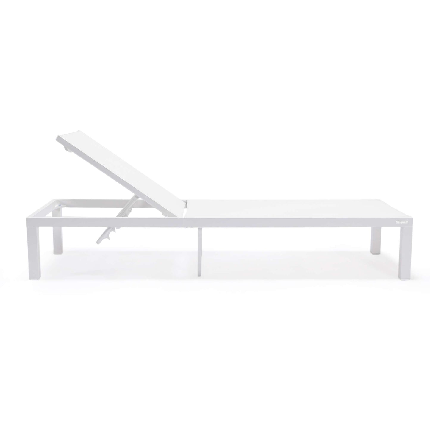 LeisureMod Marlin Modern White Aluminum Outdoor Patio Chaise Lounge Chair - MLWCF21-77BL | Outdoor Chaise Lounges | Modishstore - 137