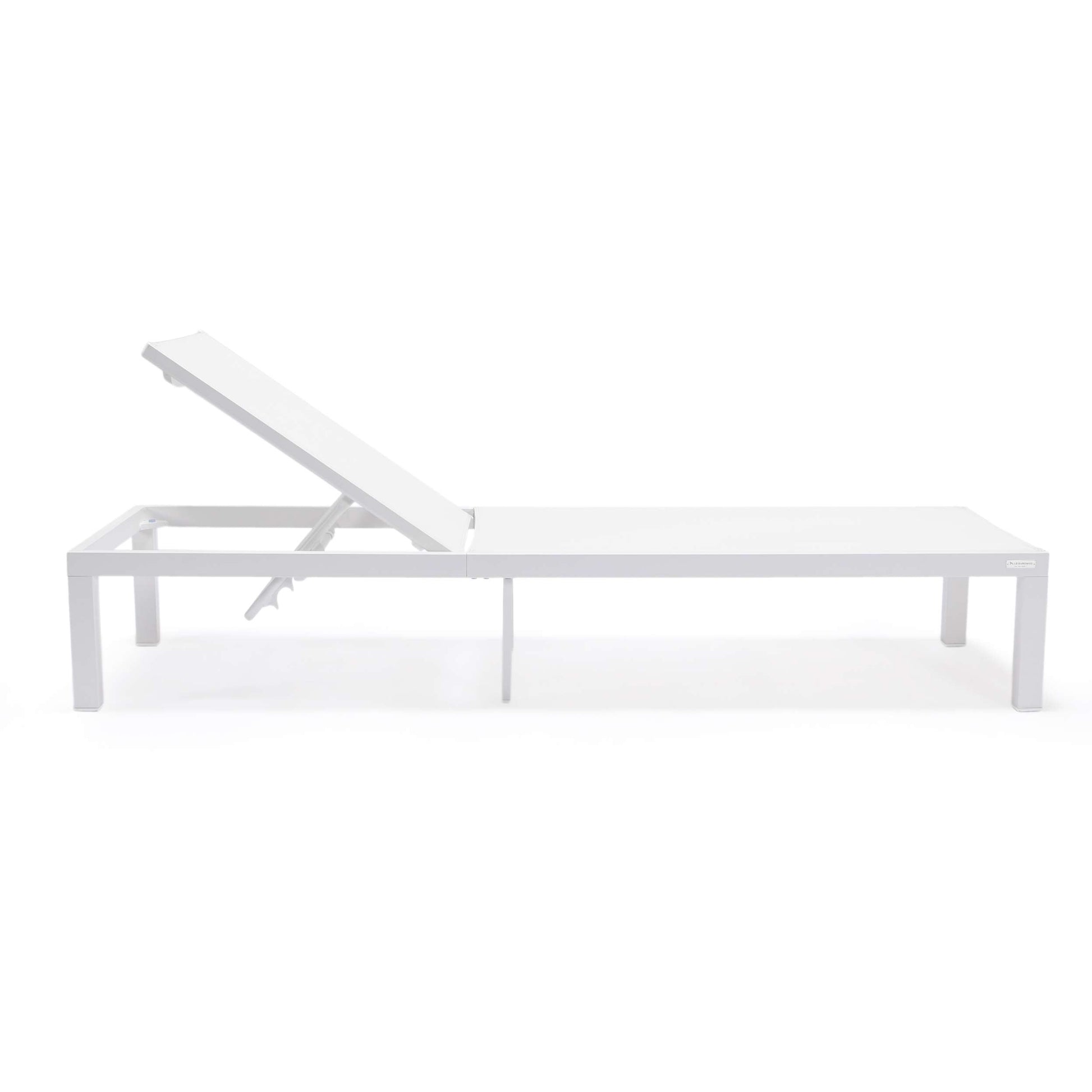 LeisureMod Marlin Modern White Aluminum Outdoor Patio Chaise Lounge Chair - MLWCF21-77BL | Outdoor Chaise Lounges | Modishstore - 137