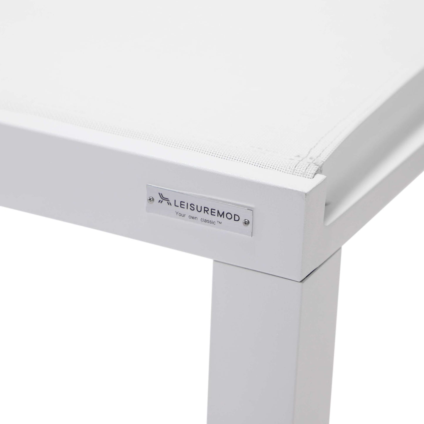 LeisureMod Marlin Modern White Aluminum Outdoor Patio Chaise Lounge Chair - MLWCF21-77BL | Outdoor Chaise Lounges | Modishstore - 140