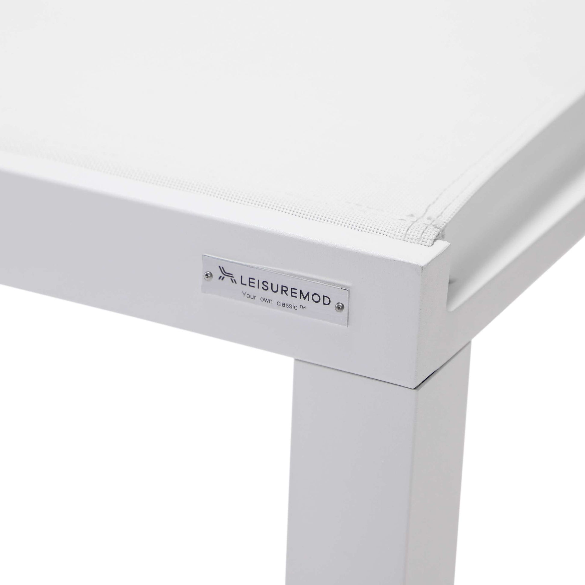 LeisureMod Marlin Modern White Aluminum Outdoor Patio Chaise Lounge Chair - MLWCF21-77BL | Outdoor Chaise Lounges | Modishstore - 140