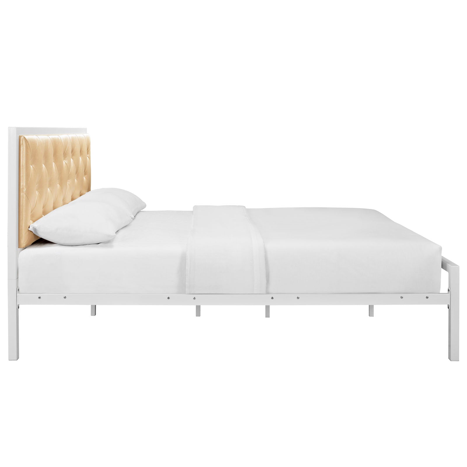 Mia Vinyl Queen Bed by Modway | Beds | Modishstore - 3
