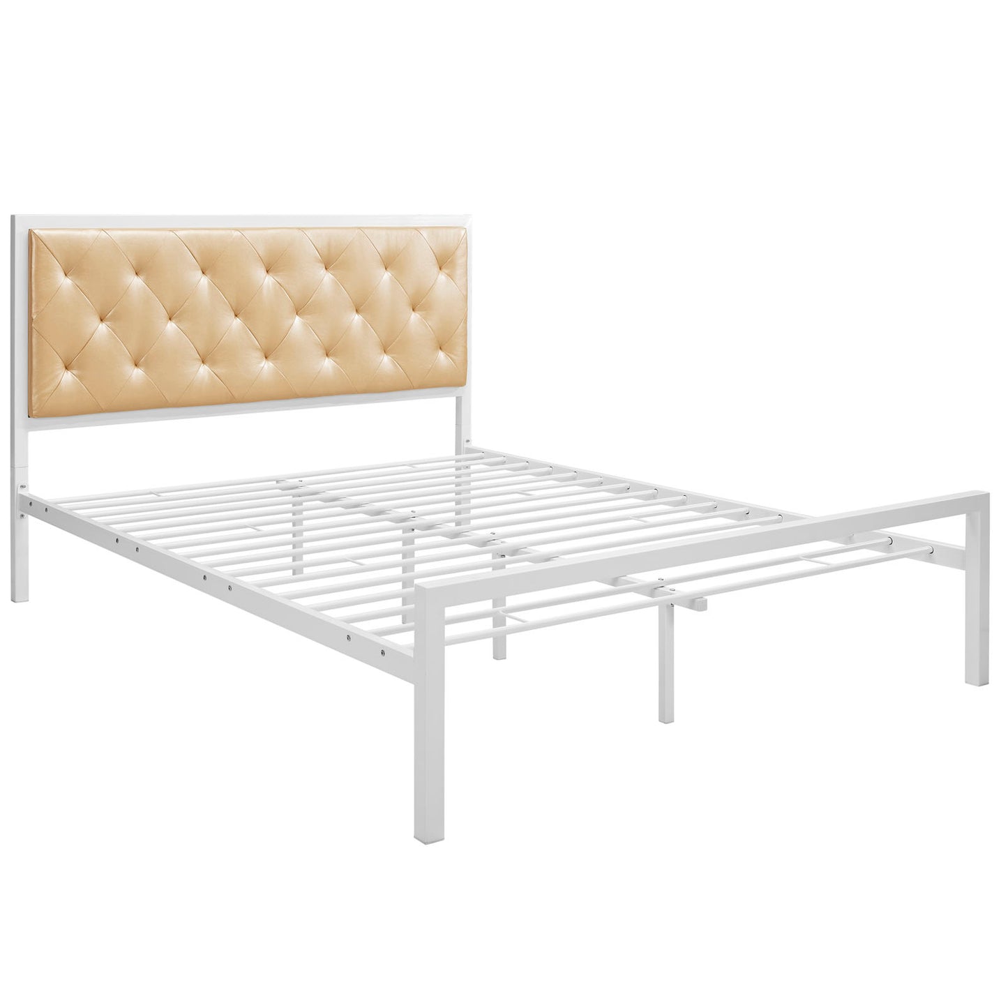 Mia Vinyl Queen Bed by Modway | Beds | Modishstore - 6