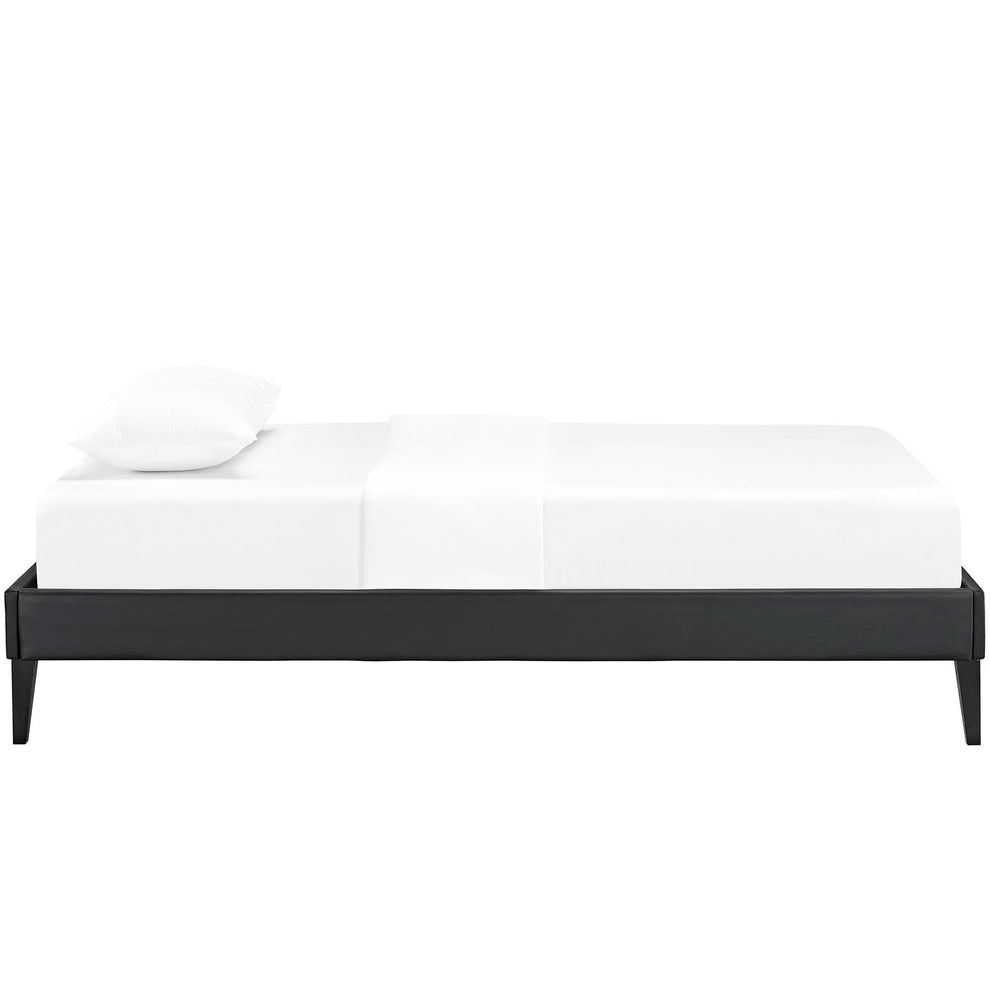 Sharon Vinyl Twin Bed Frame with Squared Tapered Legs by Modway | Beds | Modishstore - 4