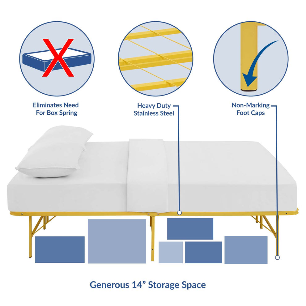 Horizon Full Stainless Steel Bed Frame By Modway - MOD-5428 | Beds | Modishstore - 46
