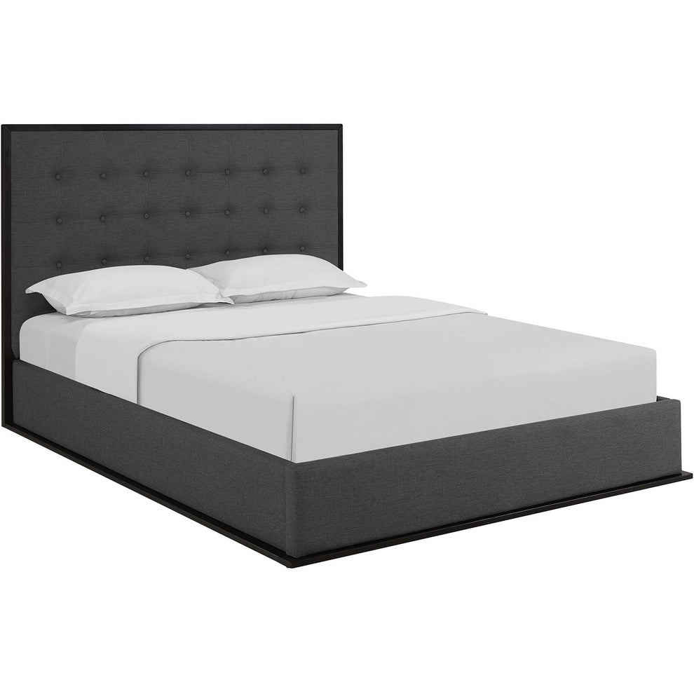 Madeline Queen Upholstered Fabric Bed Frame By Modway - MOD-5499 | Beds | Modishstore - 9