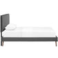 Camille Fabric Twin Platform Bed with Round Splayed Legs by Modway | Beds | Modishstore - 4