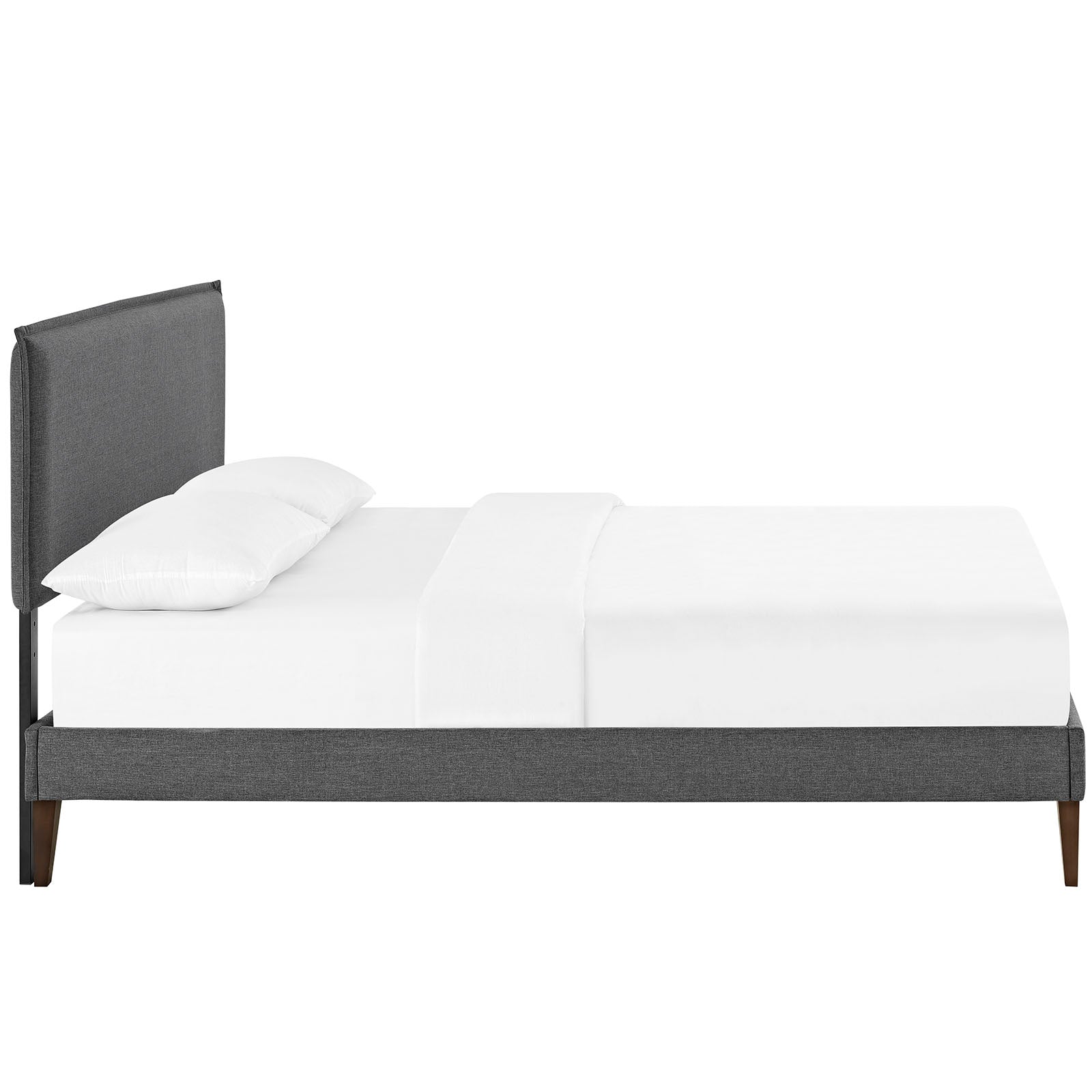 Camille Fabric Queen Platform Bed with Squared Tapered Legs by Modway | Beds | Modishstore - 4