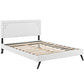 Josie Vinyl Queen Platform Bed with Round Splayed Legs by Modway | Beds | Modishstore - 3