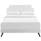 Laura Vinyl Full Platform Bed with Round Splayed Legs by Modway | Beds | Modishstore - 5