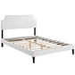 Laura Vinyl Full Platform Bed with Squared Tapered Legs by Modway | Beds | Modishstore - 3