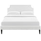 Laura Vinyl Full Platform Bed with Squared Tapered Legs by Modway | Beds | Modishstore - 5