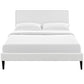 Phoebe Vinyl Full Platform Bed with Squared Tapered Legs by Modway | Beds | Modishstore - 5