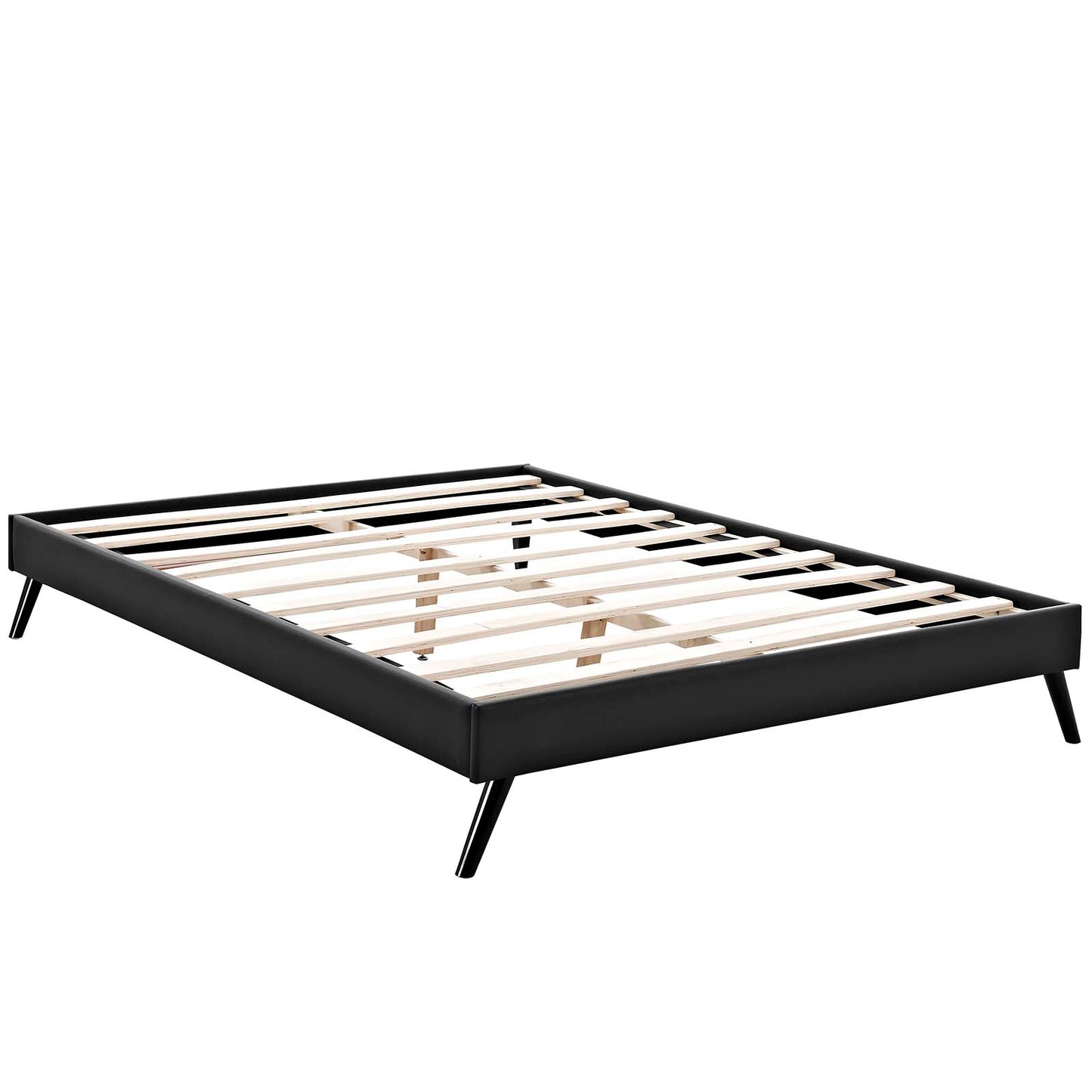 Loryn King Vinyl Bed Frame With Round Splayed Legs By Modway - MOD-5892