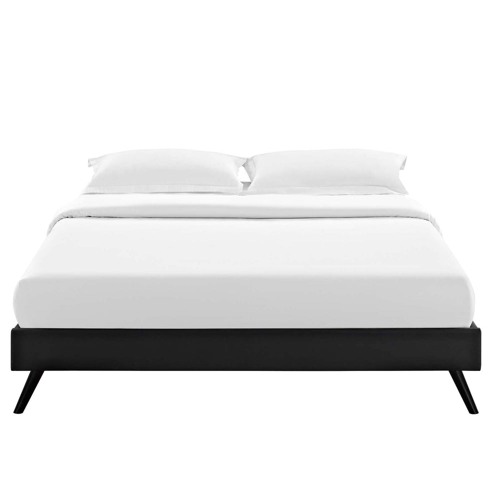 Loryn King Vinyl Bed Frame With Round Splayed Legs By Modway - MOD-5892 | Beds | Modishstore - 9