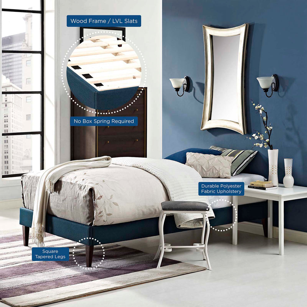 Modway Tessie Twin Fabric Bed - MOD-5895 | Beds | Modishstore - 5