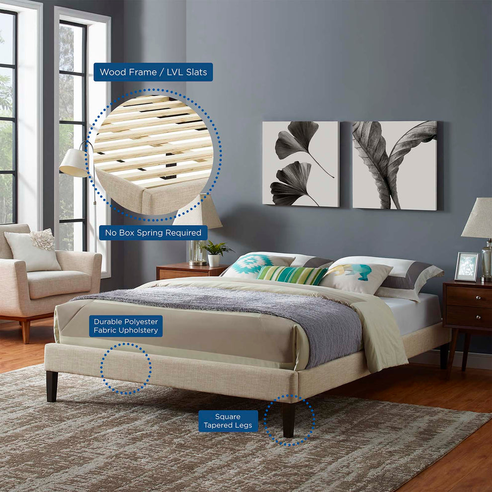 Modway Tessie Full Fabric Bed - MOD-5897 | Beds | Modishstore - 5