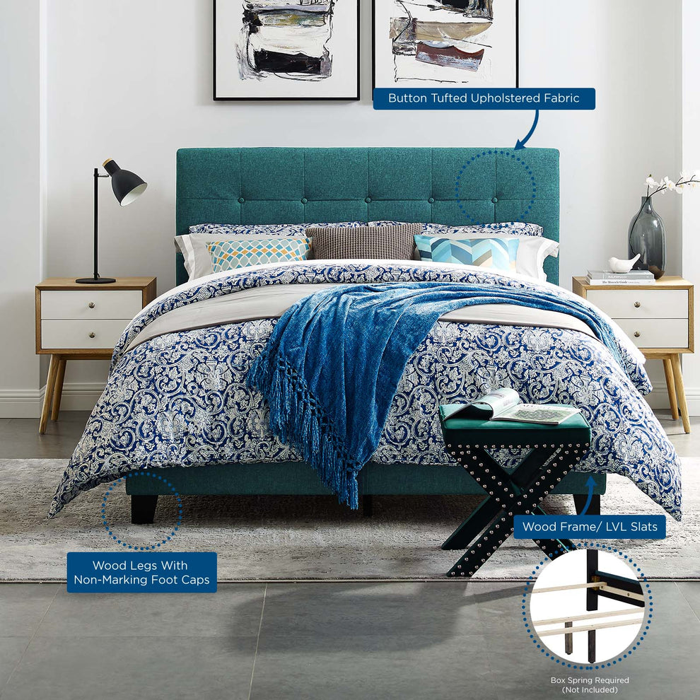 Modway Amira King Upholstered Fabric Bed - MOD-6002 | Beds | Modishstore - 23