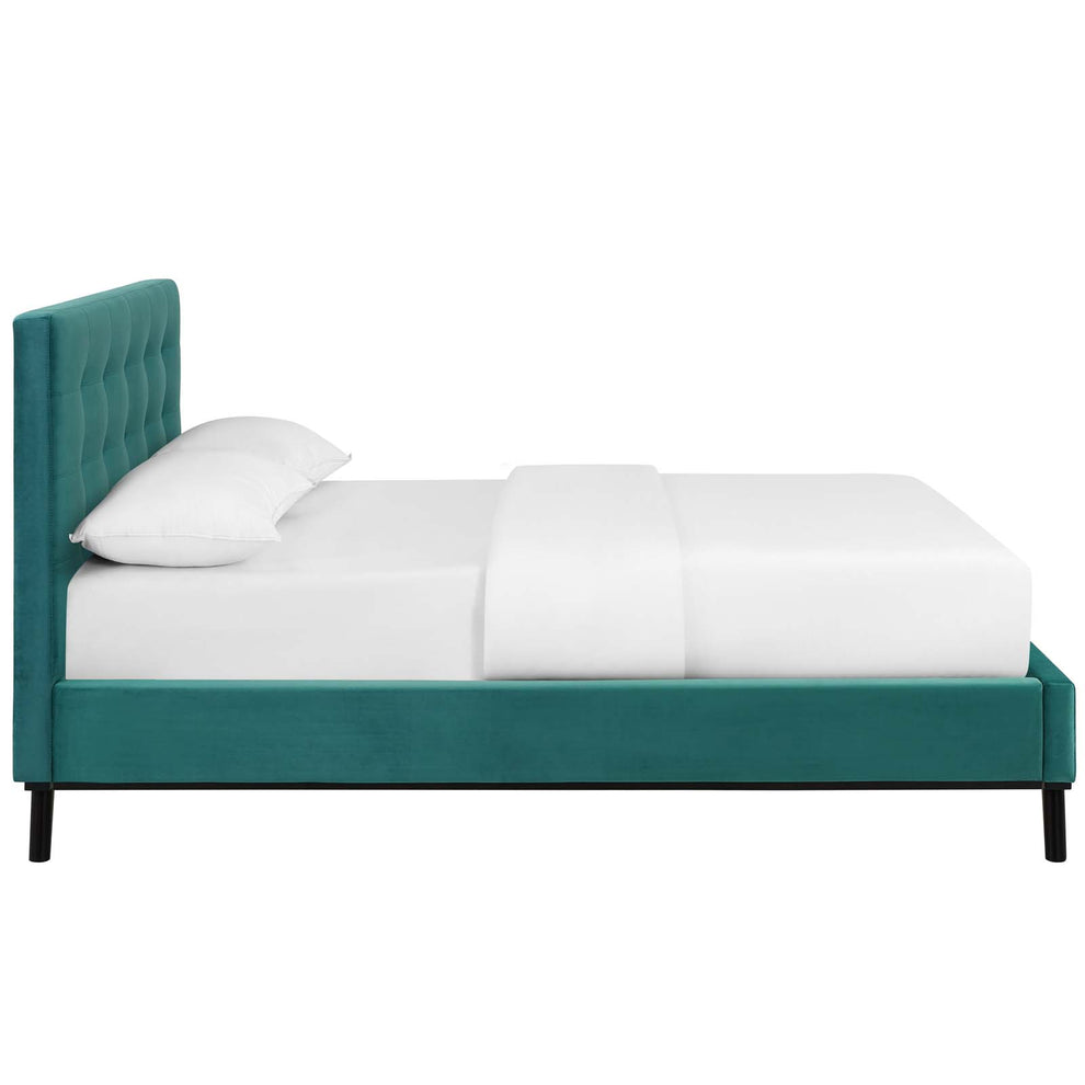 Modway McKenzie Queen Biscuit Tufted Performance Velvet Platform Bed - MOD-6006 | Beds | Modishstore - 16