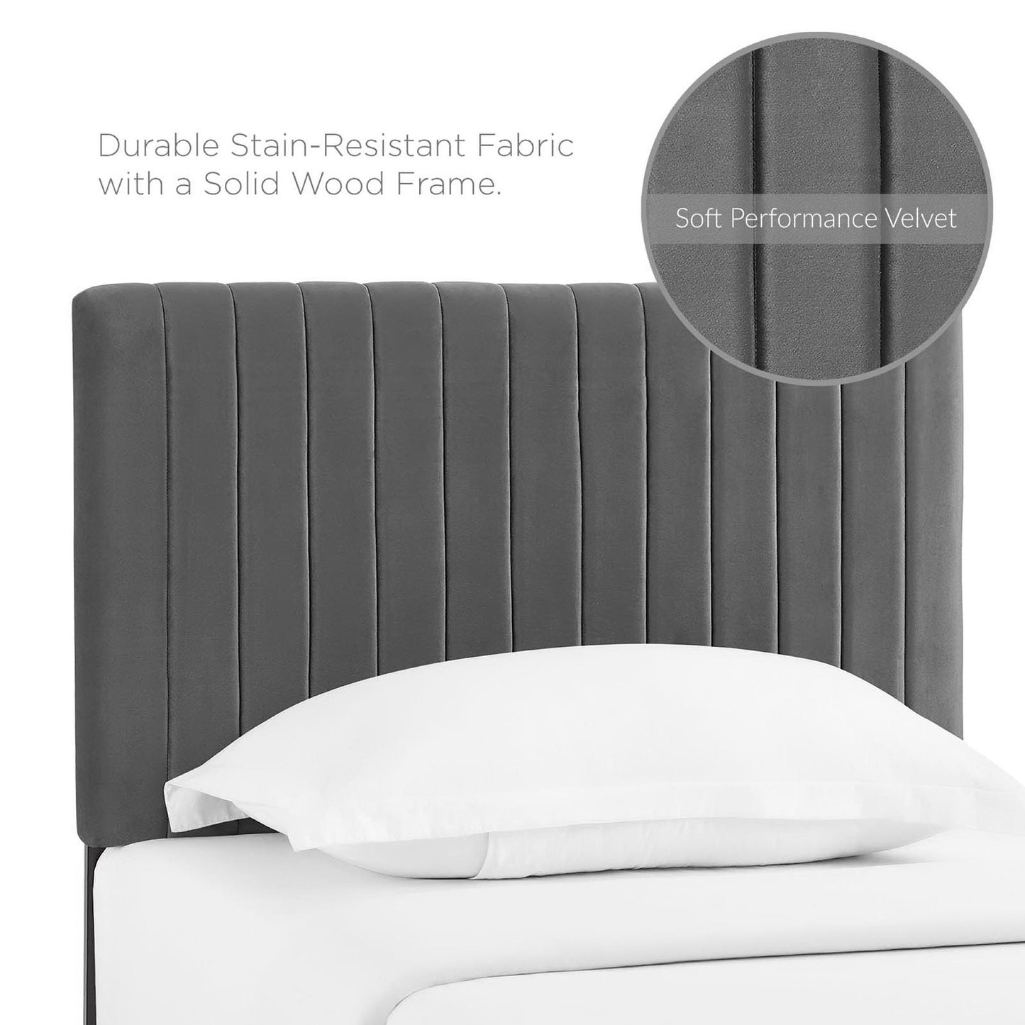Keira Performance Velvet Twin Headboard by Modway | Headboards | Modishstore - 4