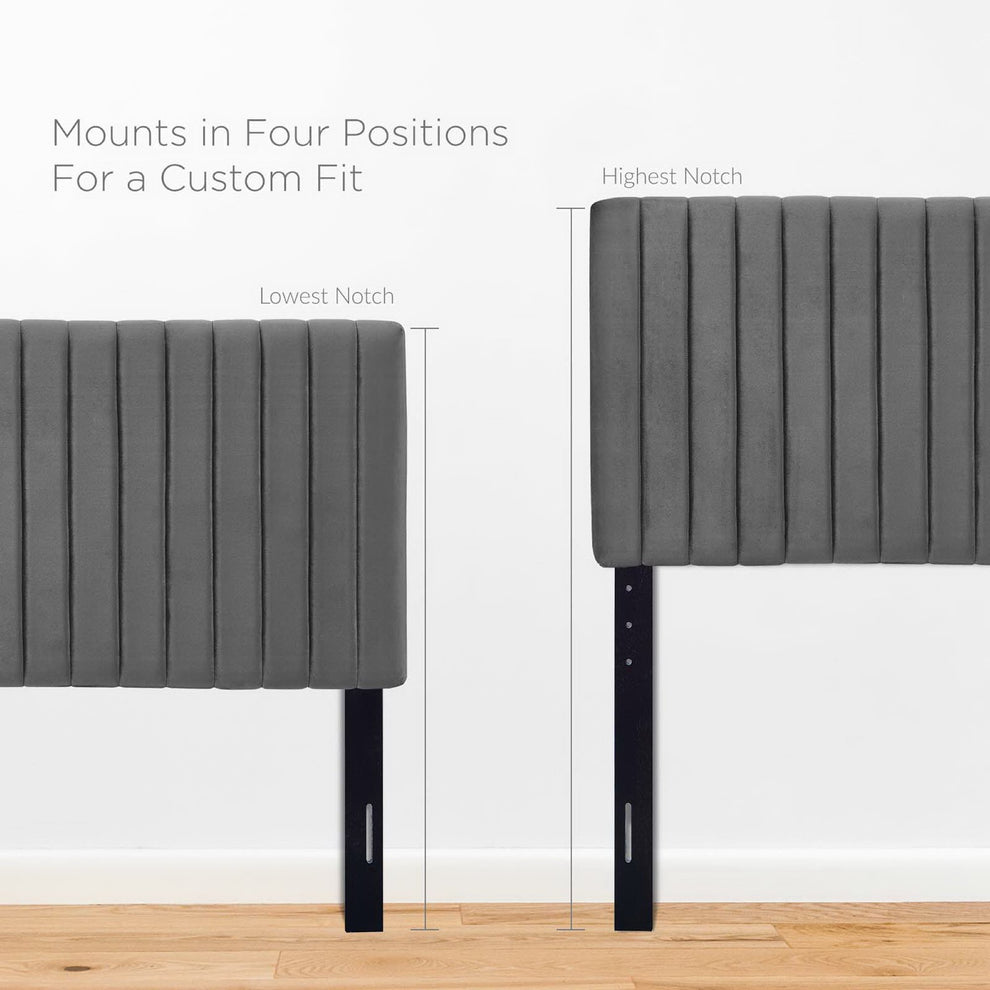 Keira Performance Velvet Twin Headboard by Modway | Headboards | Modishstore - 6