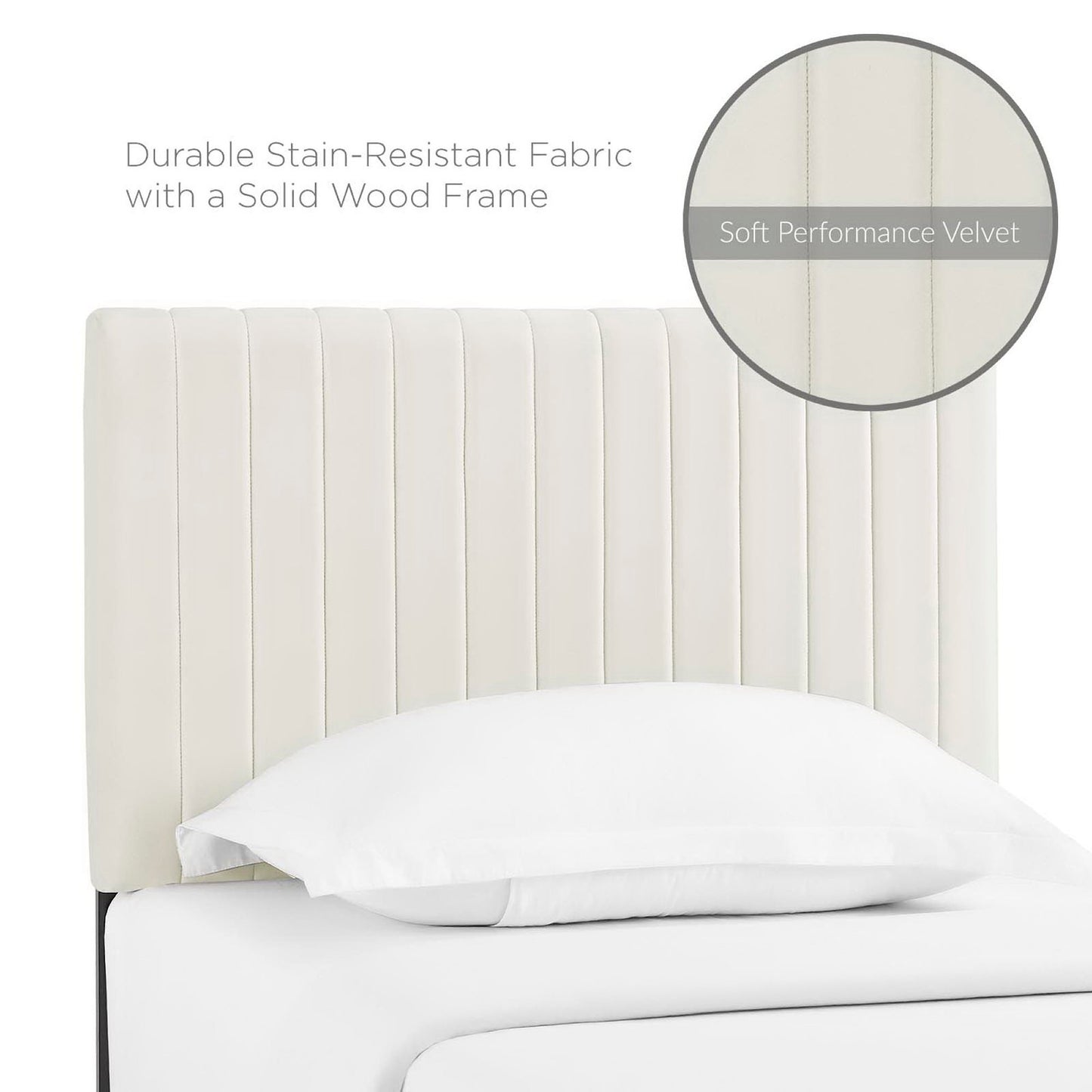 Keira Performance Velvet Twin Headboard by Modway | Headboards | Modishstore - 10