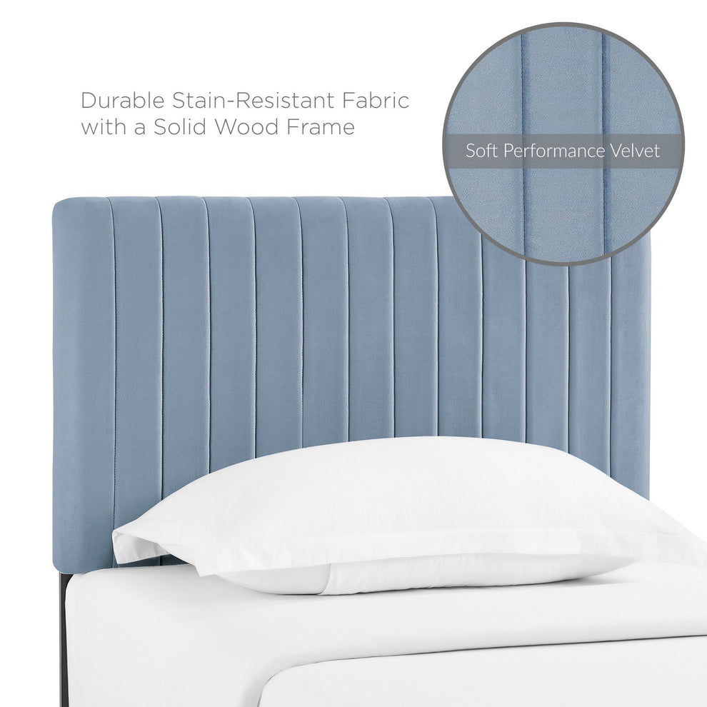 Keira Performance Velvet Twin Headboard by Modway | Headboards | Modishstore - 18