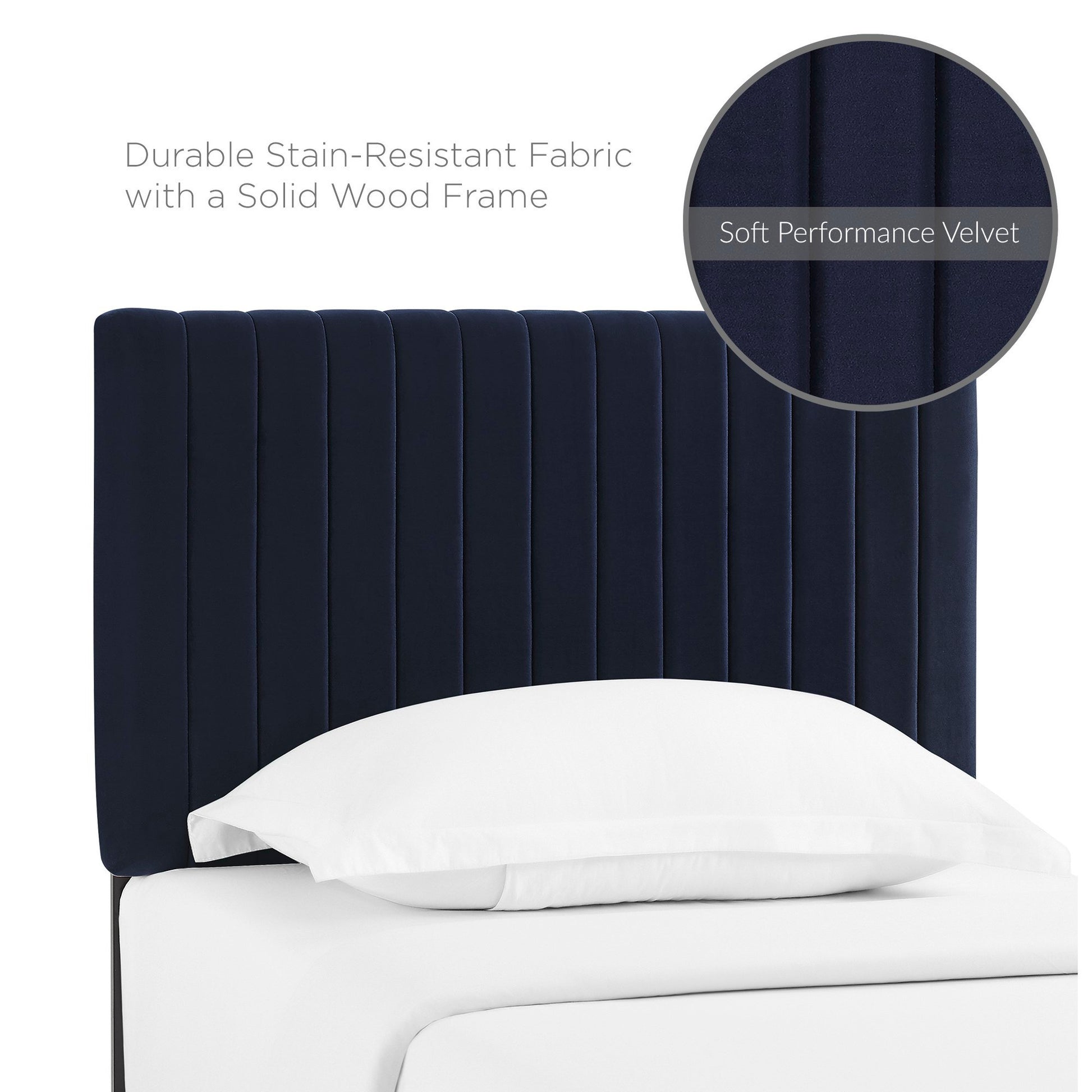 Keira Performance Velvet Twin Headboard by Modway | Headboards | Modishstore - 25