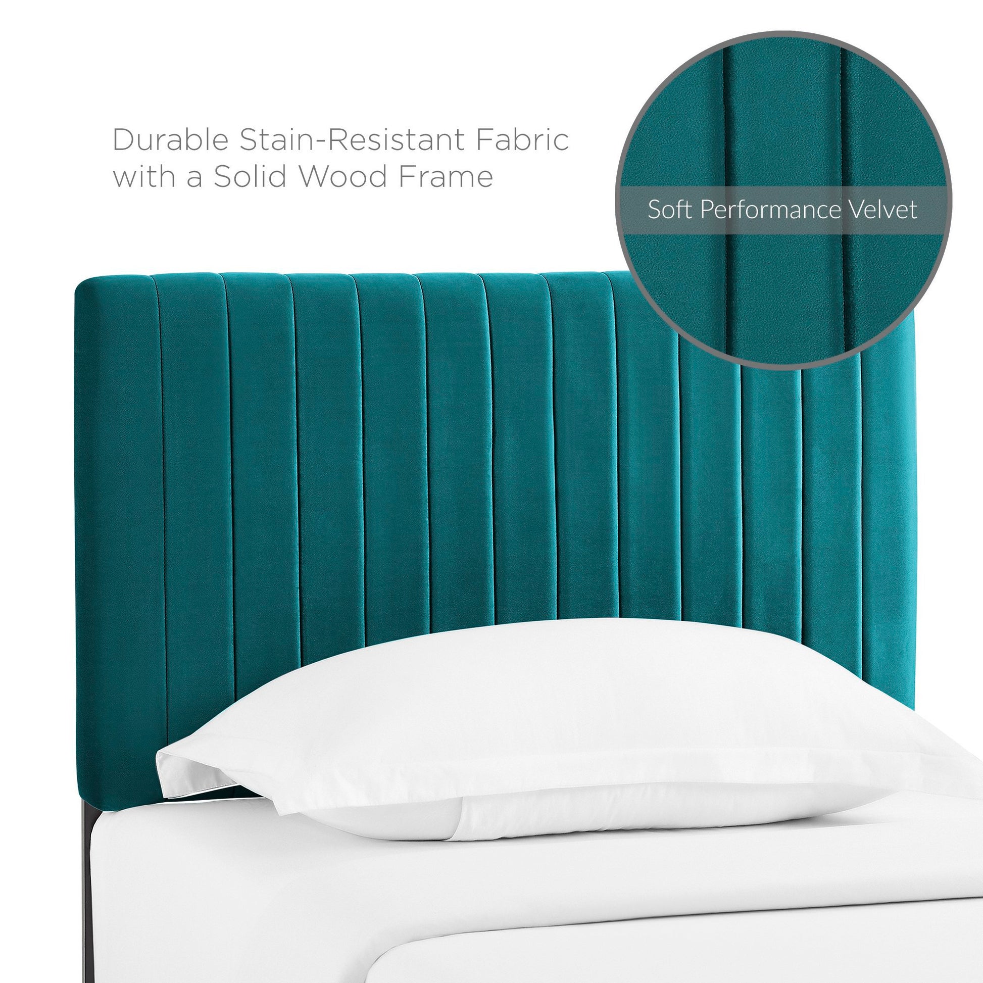 Keira Performance Velvet Twin Headboard by Modway | Headboards | Modishstore - 32