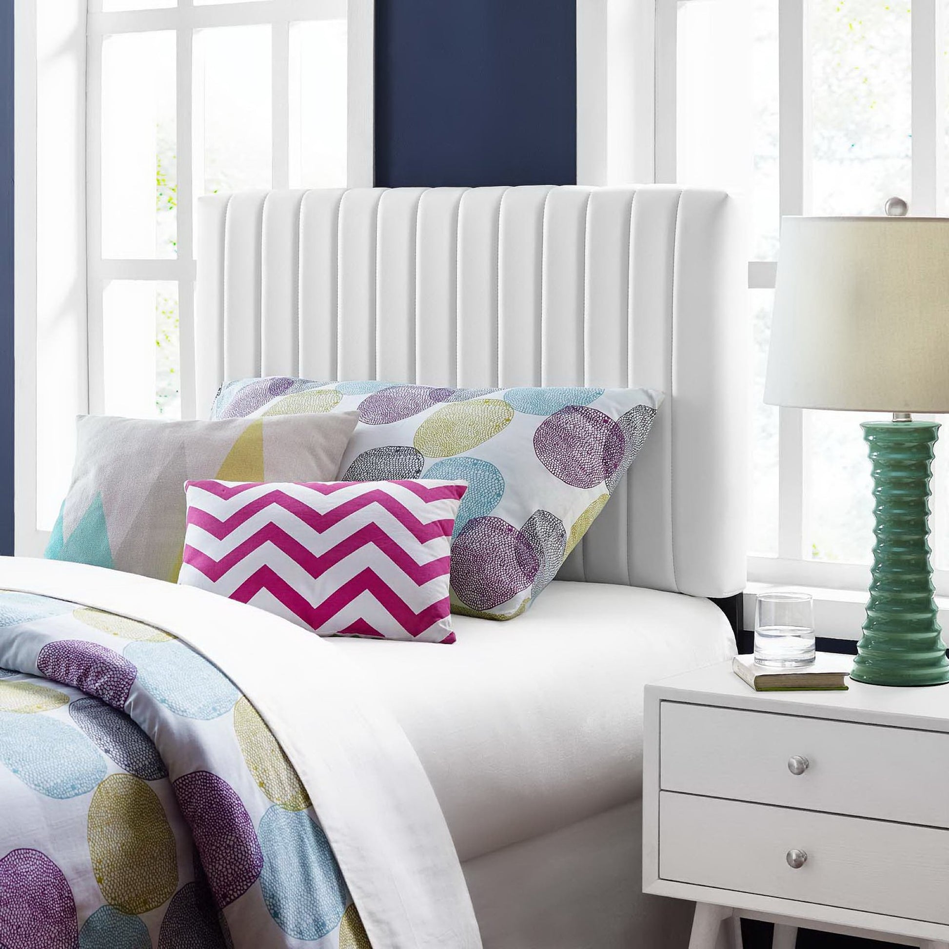 Keira Faux Leather Twin Headboard by Modway | Headboards | Modishstore - 1