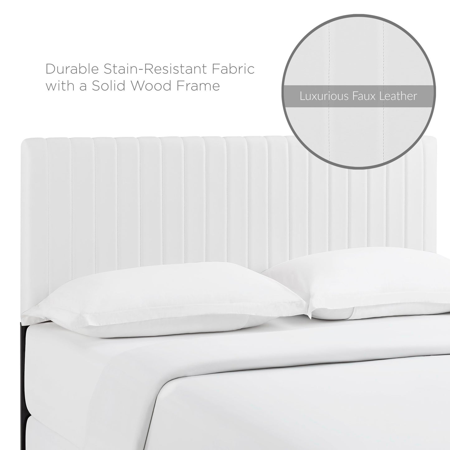 Keira Faux Leather King/California King Headboard by Modway | Headboards | Modishstore - 4