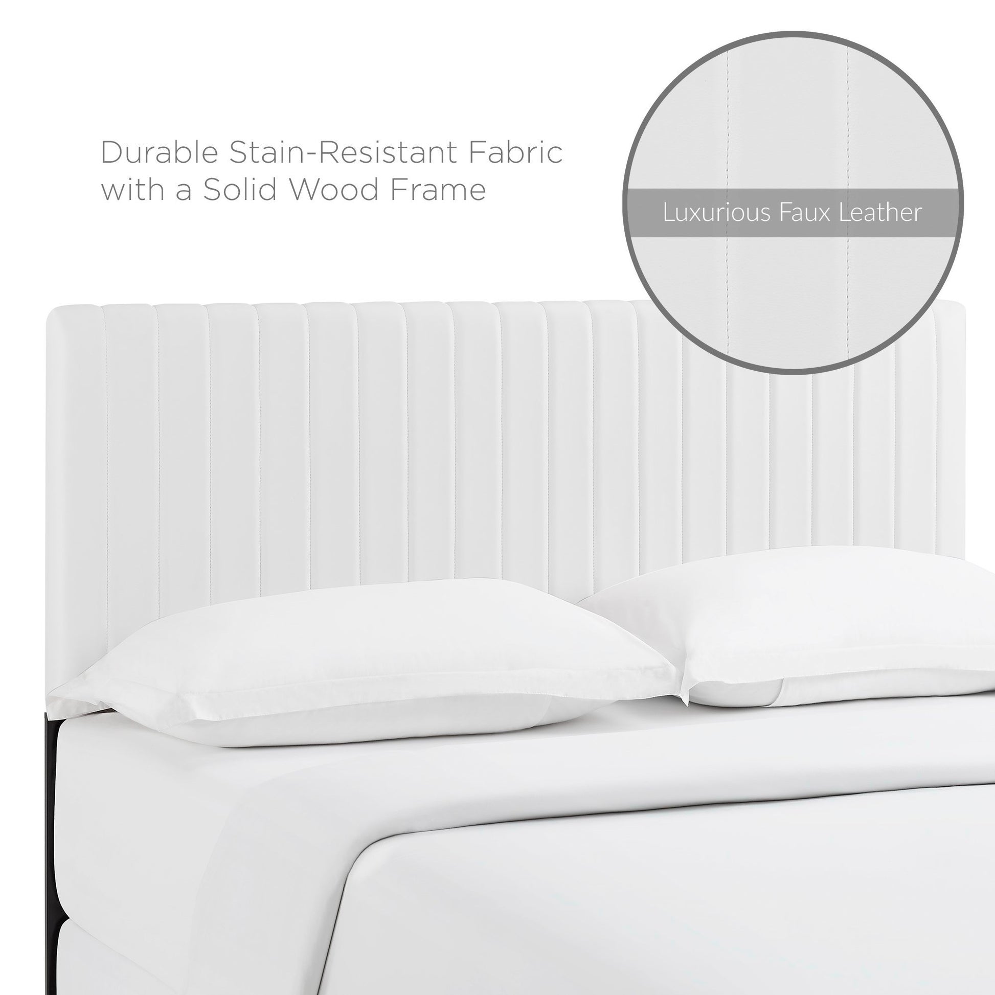 Keira Faux Leather King/California King Headboard by Modway | Headboards | Modishstore - 4