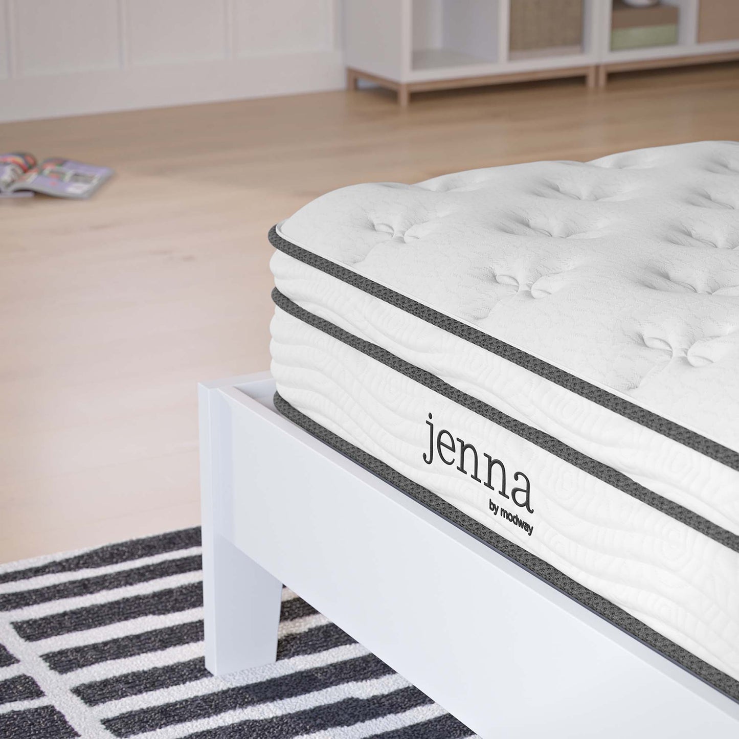 Jenna 8" Innerspring and Foam Narrow Twin Mattress by Modway | Mattresses | Modishstore - 4